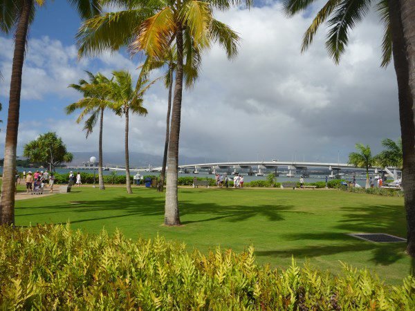 Pearl Harbor lawn