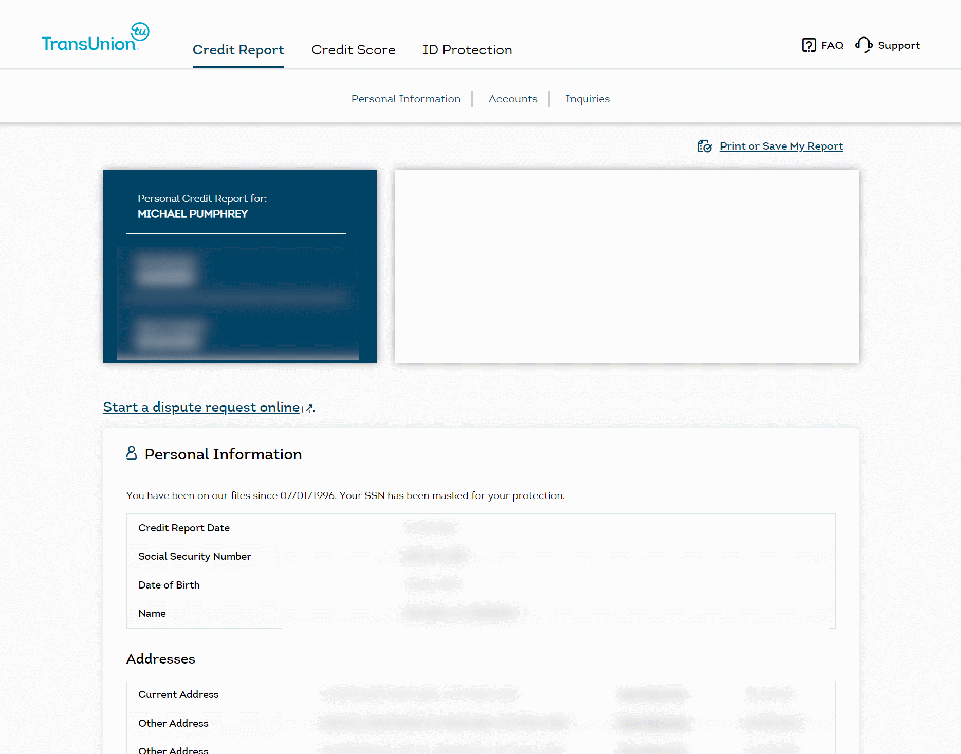 Transunion Database How to get your credit report from TransUnion - Empathic Finance | Mike ...
