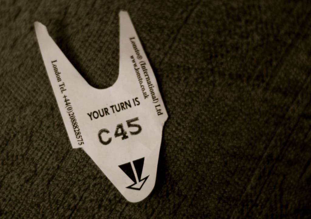 Queue ticket
