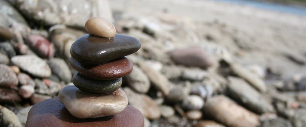 Rocks balanced